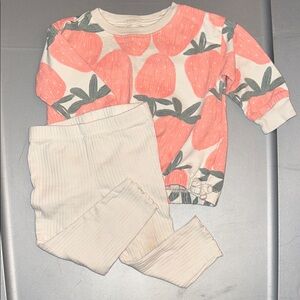 Carter's Pink and White Kids Matching Set